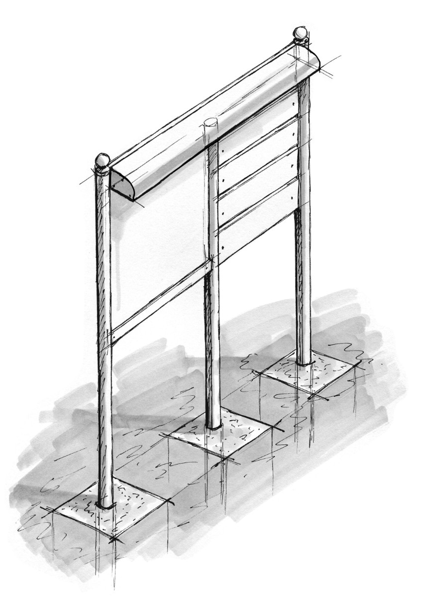 Skizze Aufsteller