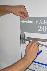 Rahmenprofil 50/20: Die Unterteilungen können horizontal und vertikal erfolgen.