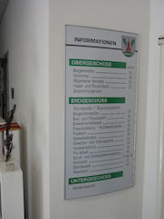 Primus Orientierungstafel 594 x 1189   eloxiert silber