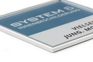 System 6 153x153mm silber eloxiert