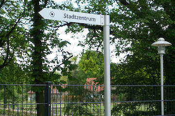 Wegweiser einfach eloxiert